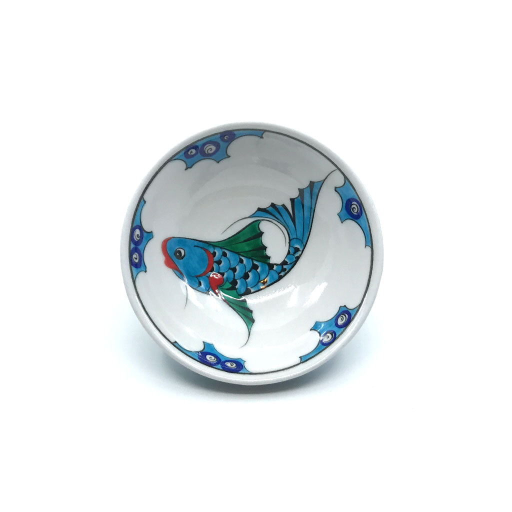 iznik ceramic bowl fish design mehmet gursoy 