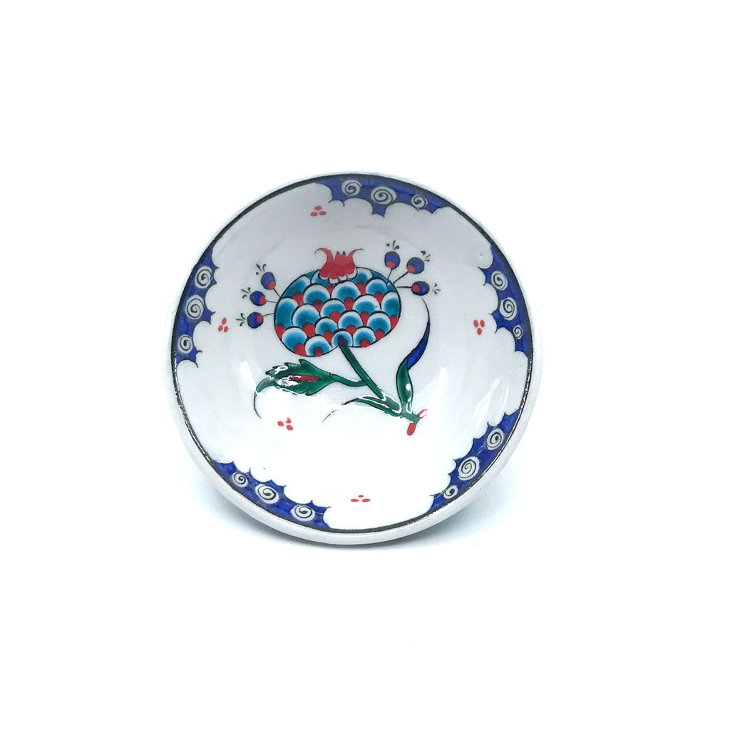 Iznik Pomegranate Flower Serving Bowl