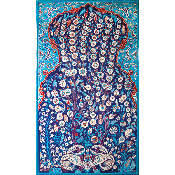 Iznik Tile Panel | Tree of Life 160x280 cm