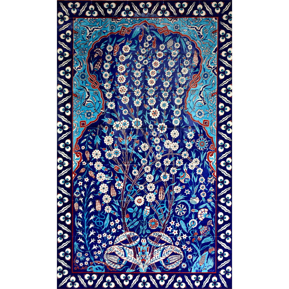 Iznik Tile Panel, Rustem Pasha Mosque Istanbul, 100 cm x 160 cm