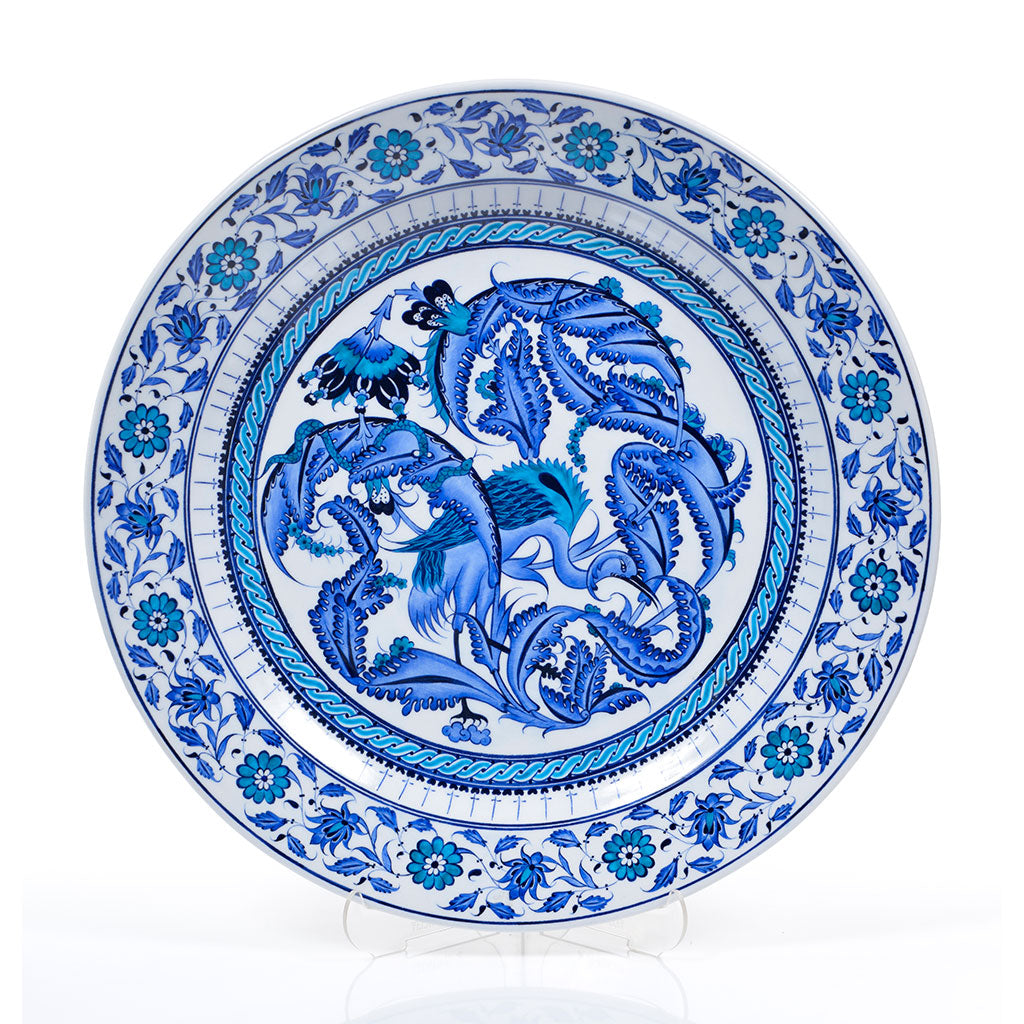 Iznik Plate | Stork with Flowers | MAK Museum, Vienna