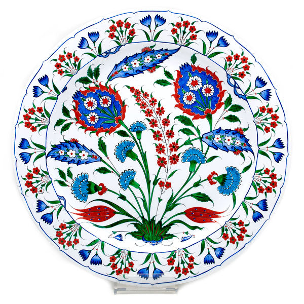 Iznik Plate | Stylized Flowers