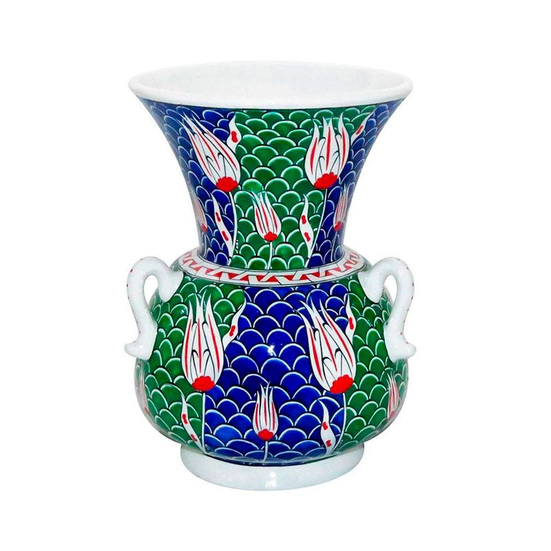 iznik mosque lamp fish scale pattern