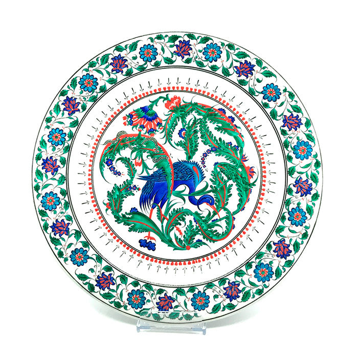 Iznik Plate stork design