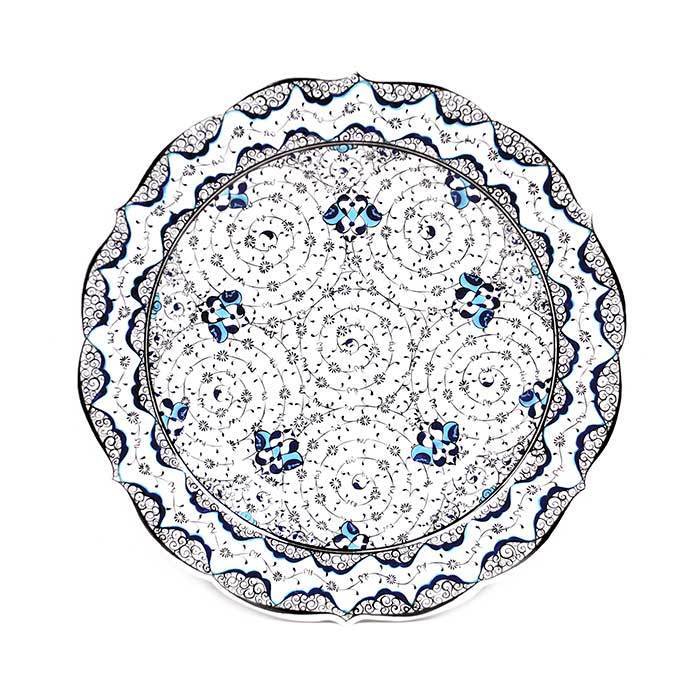 hand made iznik plate golden horn design