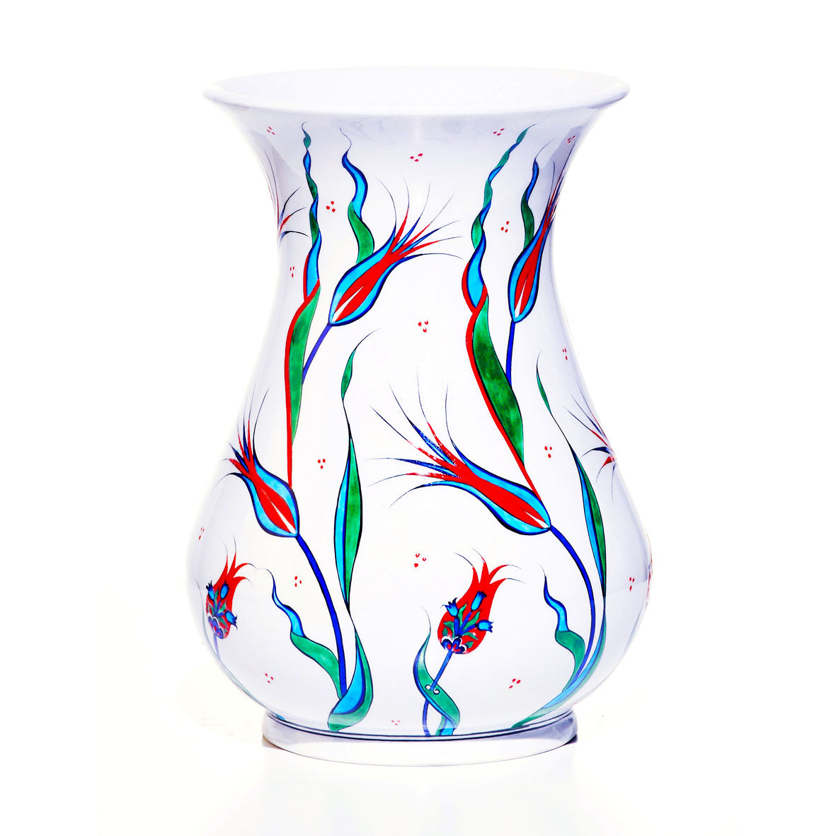 iznik vase floral design