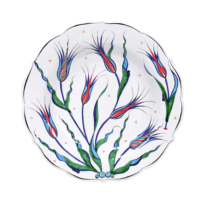 Iznik Plate |  Decorated with Istanbul Tulip