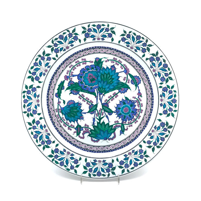 Iznik Plate Hyacinth Flower Branches 