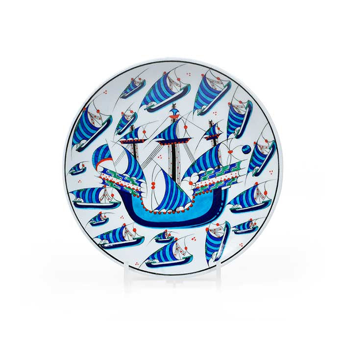 Iznik Plate Galleon Design