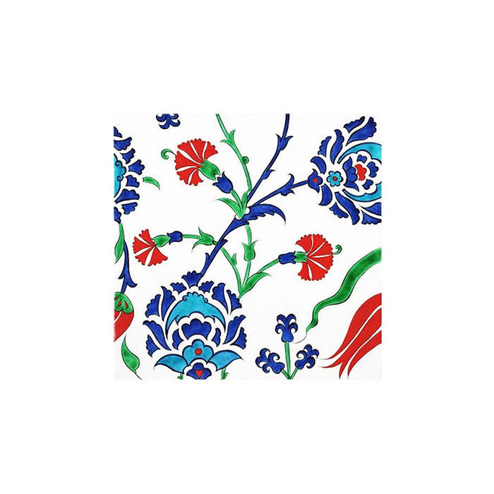 Iznik Tile Tulips and Carnations