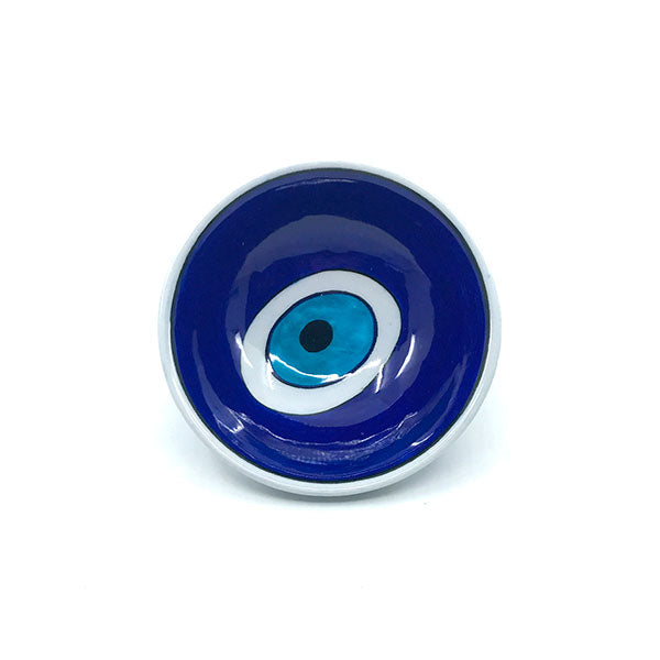 Iznik tile Bowl Evil Eye pattern