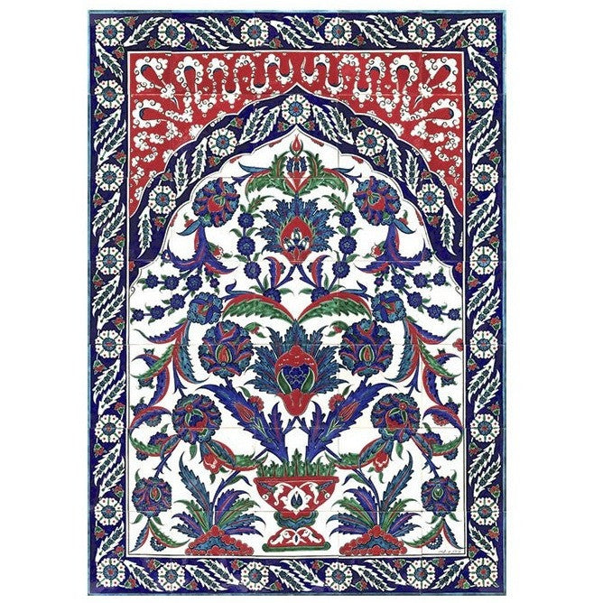 Panel - Iznik Tile Panel | Floral Design - Private Collection